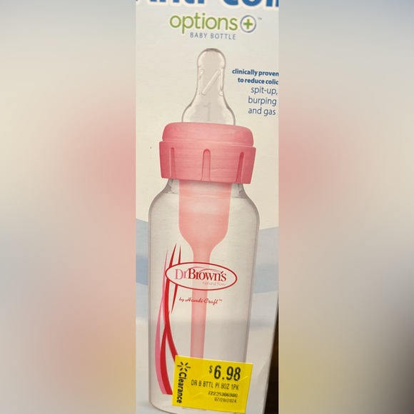 Dr. Brown's Anti-Colic Baby Bottle Set for Baby Girls Pink, Total of 6 Bottles - Picture 8 of 8